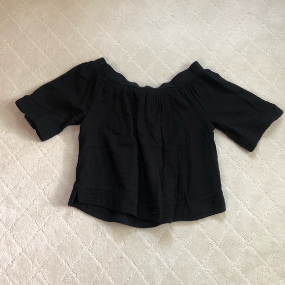 Three Dots Off The Shoulder Blouse - Picture 4 of 11